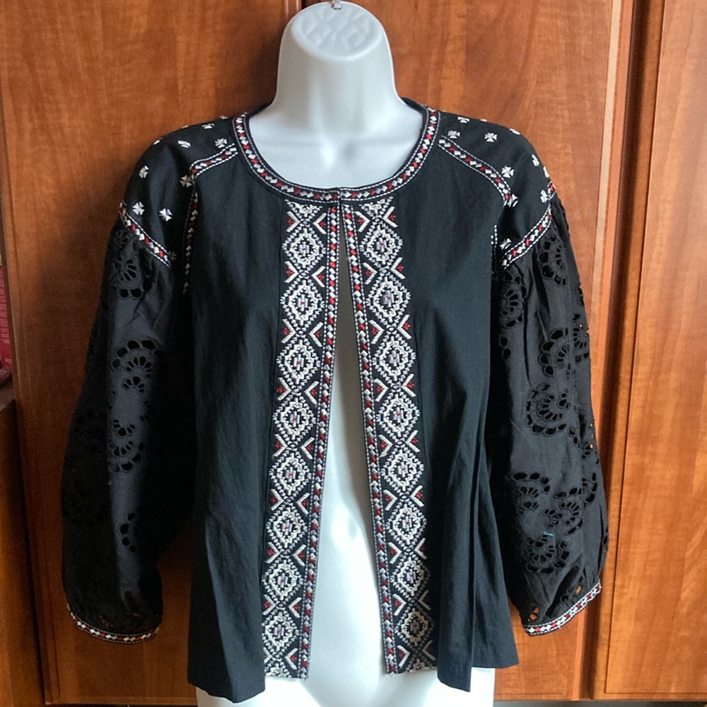 Anthropologie Bohémienne Cotton open blouse.